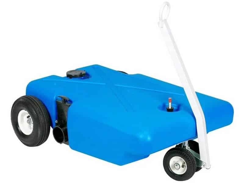 Barker "Blue Boy" holding tank