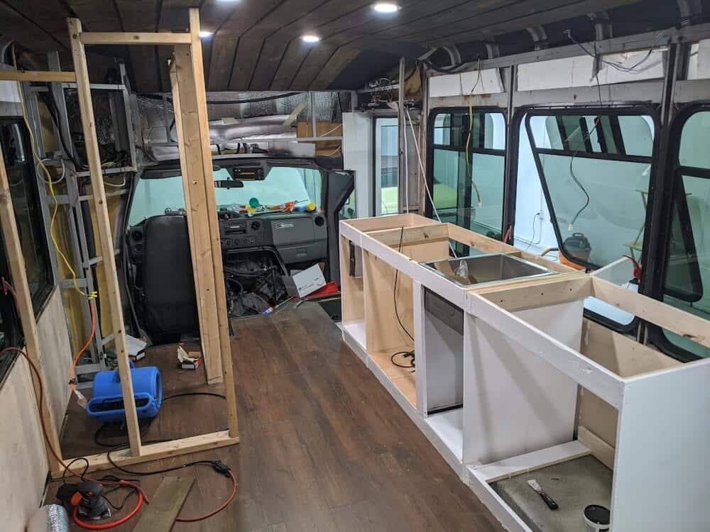 Manny and Hope on a bus conversion 1