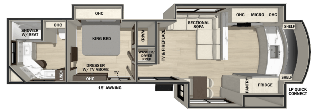 2026 Cedar Creek 40CMK Floor Plan