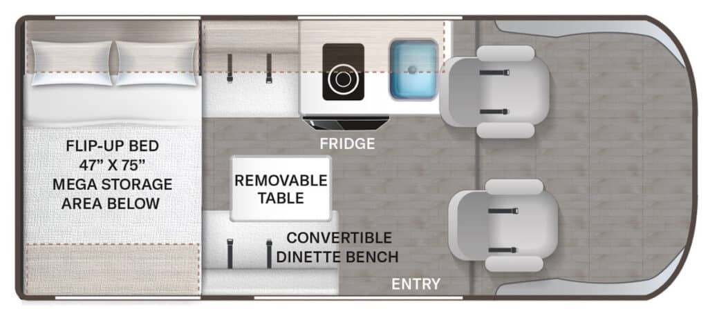 THOR_MOTOR_COACH_FREEDOM_ELITE_17D_POP_TOP Floor Plan