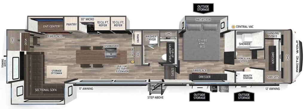 FOREST_RIVER_ARCTIC_WOLF_38LEAH.G Floor Plan