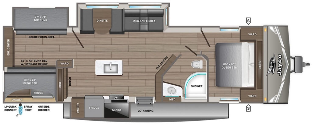 JAYCO_JAY_FLIGHT_333BTS Floor Plan