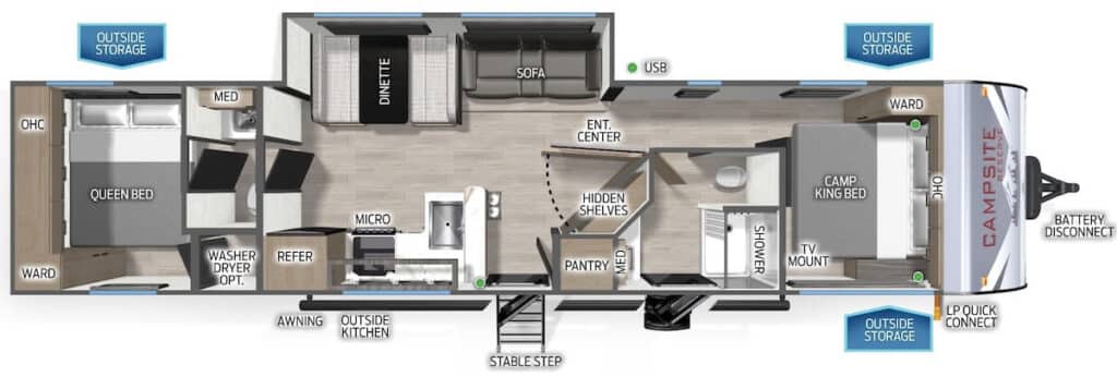 FOREST_RIVER_CAMPSITE_RESERVE_32GT Plano de planta
