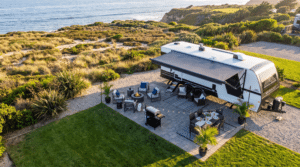 featured luxury travel trailers Brinkley trailer at coastal RV resort