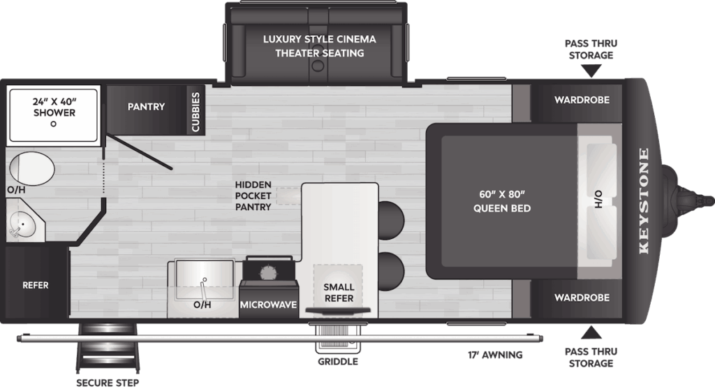Passport Super Lite 2080MKS Floor Plan