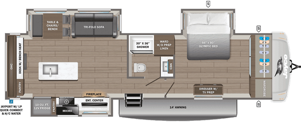 Eagle 320MKTS Floor Plan