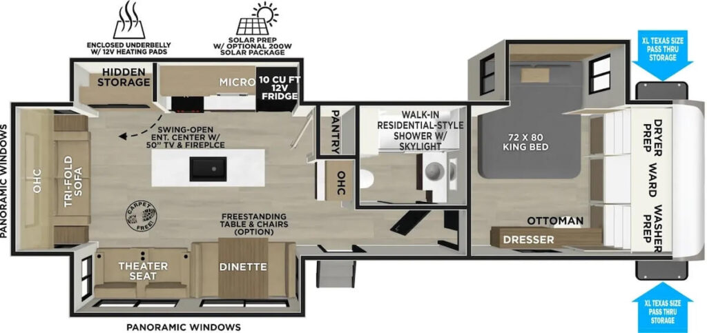 2026-Wildwood-Heritage Glen Travel Trailers-308RL-Heritage Glen Travel Trailers-Web-Floorplan-Large316196