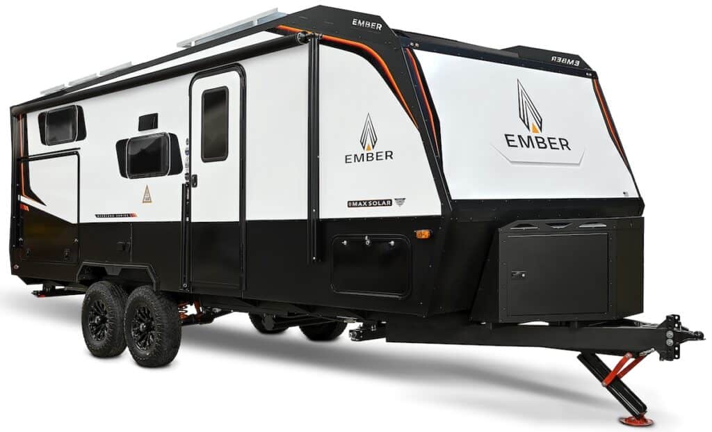 Ember Overland off road travel trailer white background