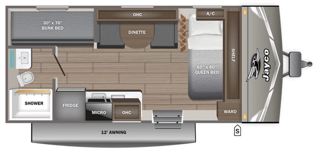 JAYCO_JAY_FLIGHT_175BH Floor Plan