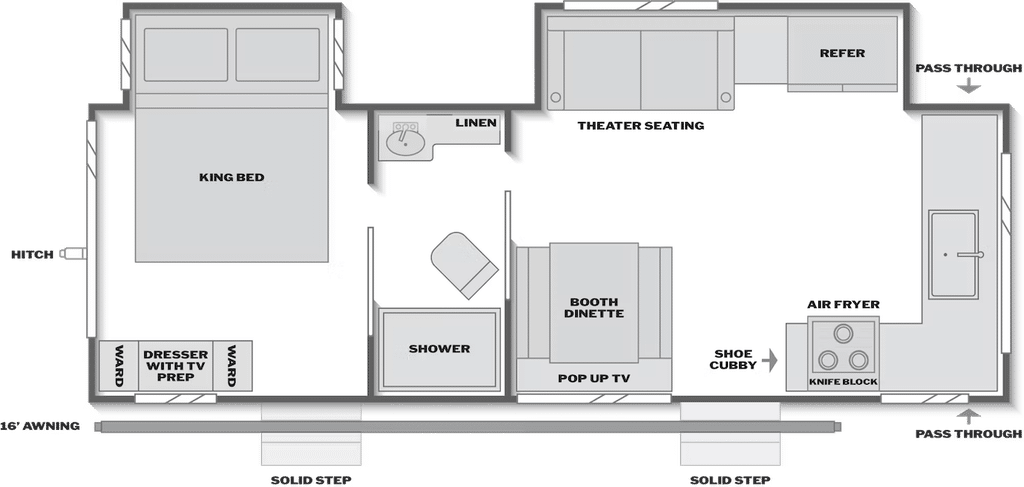 Coleman Legacy 2550FK Floor Plan