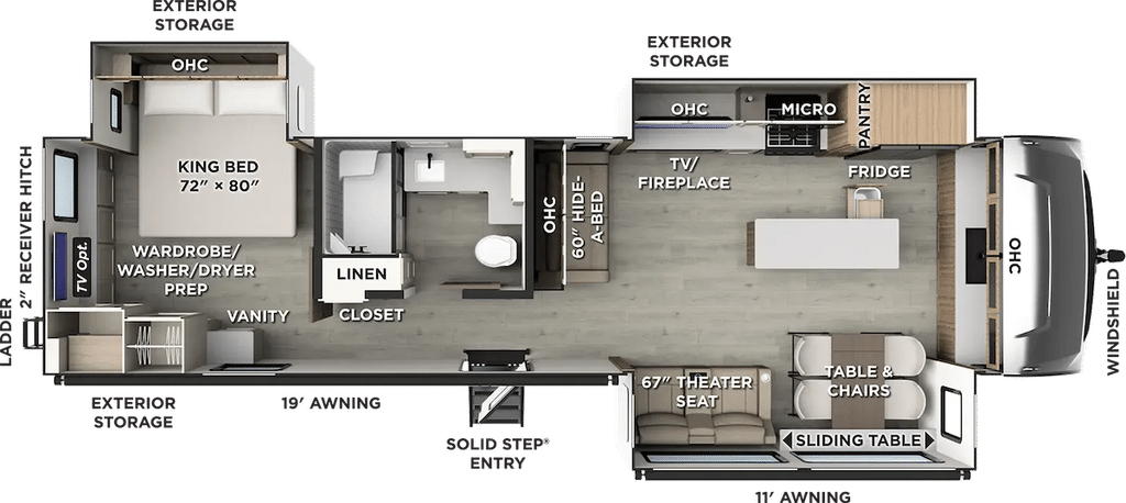 Rockwood 8391FK Floor Plan