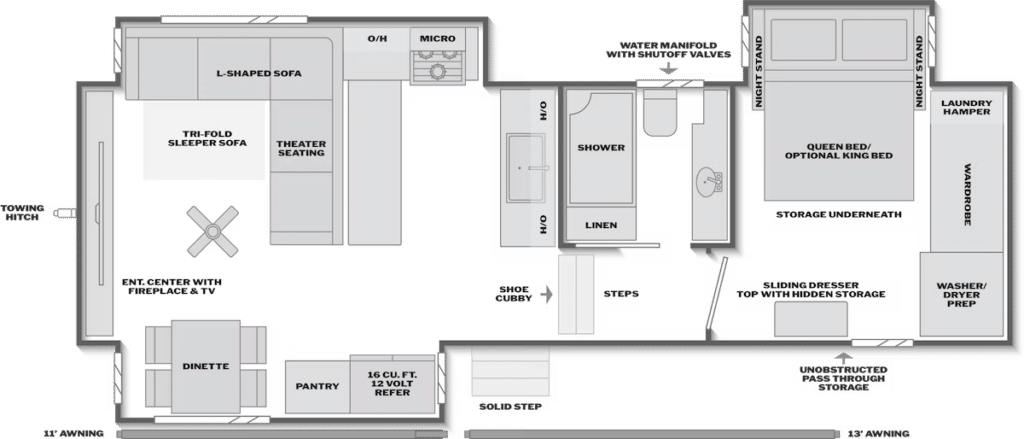 Cougar 295RDS Floorplan