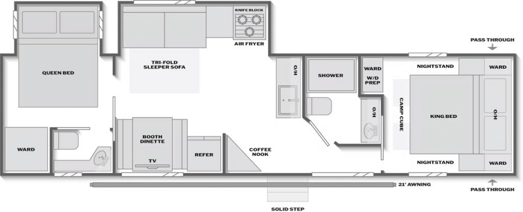 Coleman Lantern 33DBS Floorplan