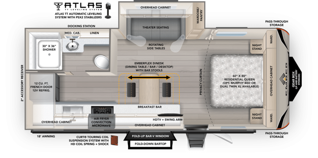 Ember 2100RKL floorplan