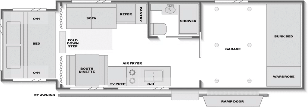 Coleman Light 23TX floorplan