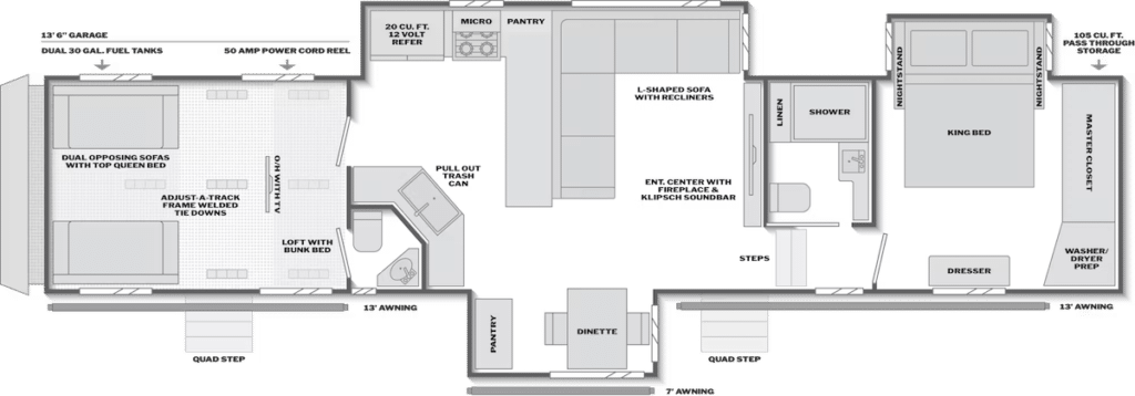 Raptor 443 floorplan