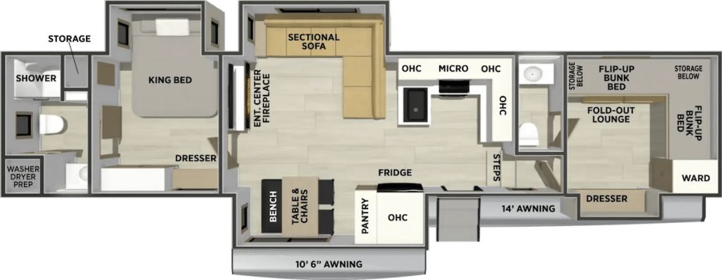 Sandpiper 3710HBFB floorplan