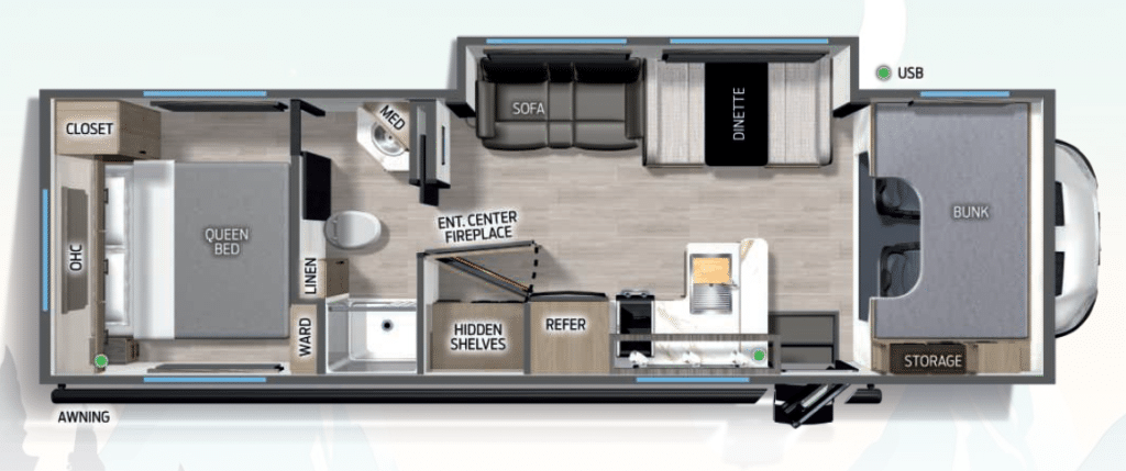 Campsite 29AK Floor Plan